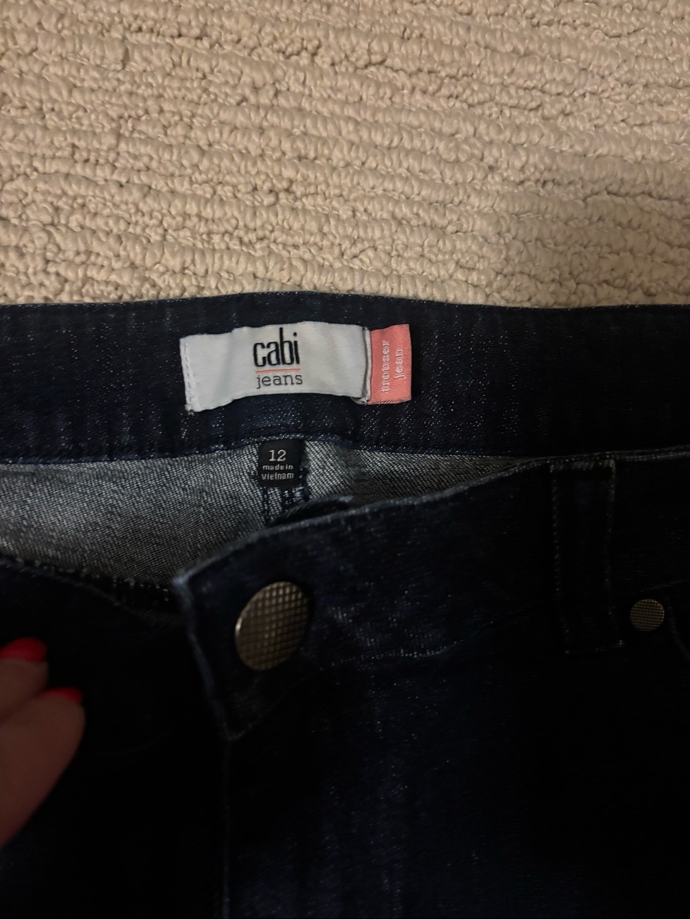 CAbi Dark Indigo Flare Jeans
